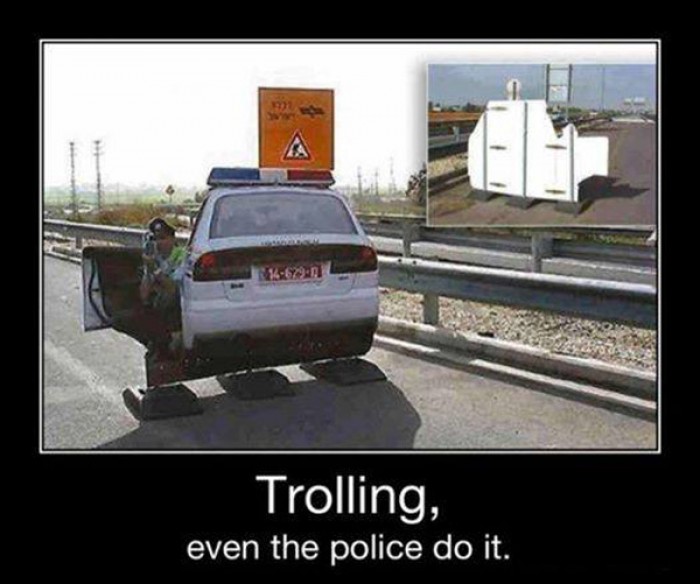 Trolling, even the police do it 
